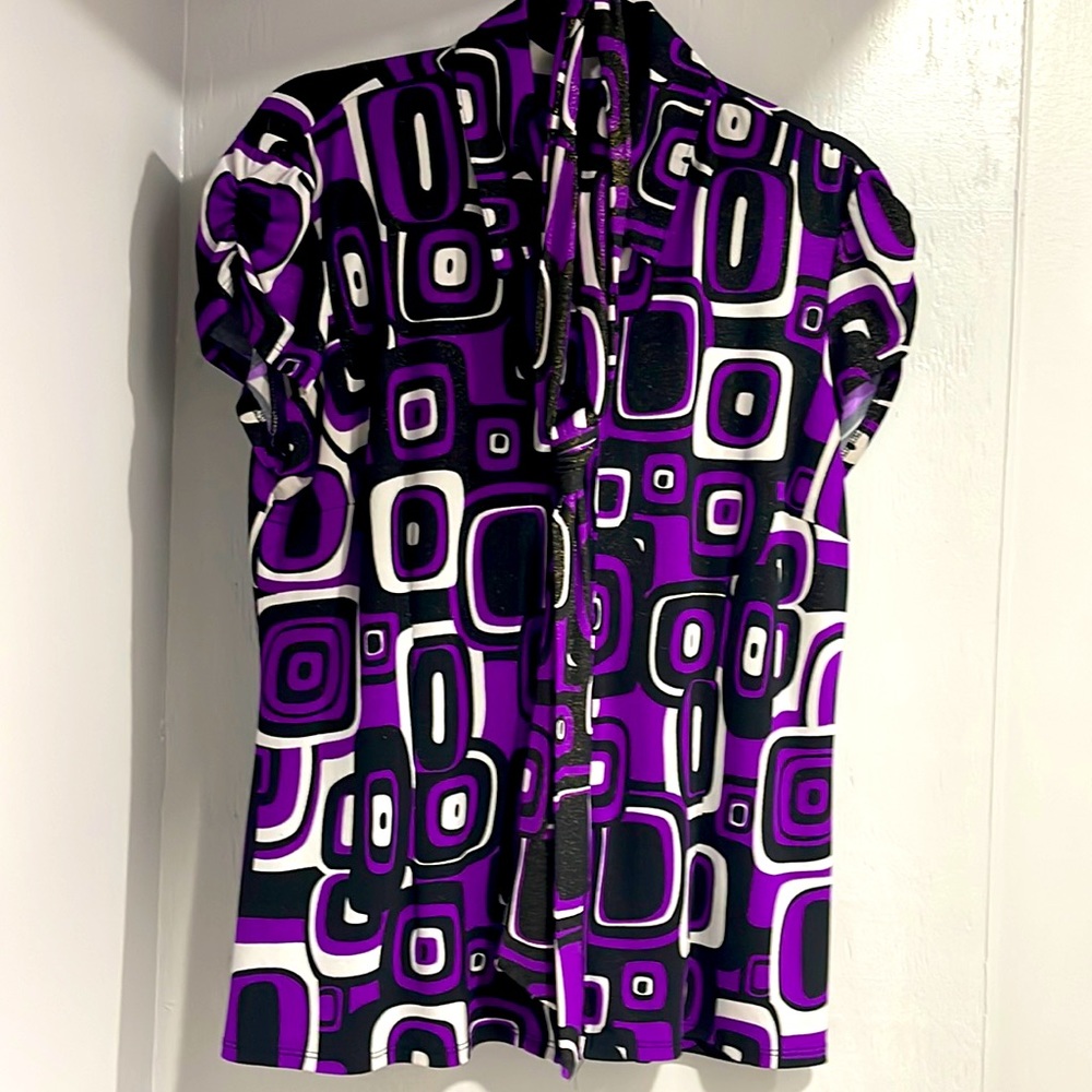INC Geometric Blouse